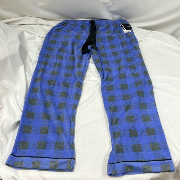 Planet Sleep Plaid Fleece Pajamas Lounge Bottoms Size Large - Picture 1 of 9